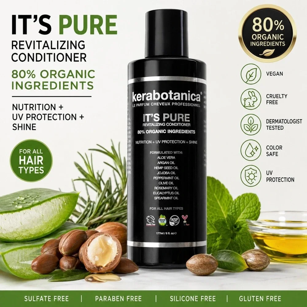 Salon Argan Oil Conditioner Vegan Sulfate Free Moisturizing Hair Care 6oz